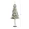 5ft. Pre-Lit Flocked Alpine Artificial Christmas Tree, Clear Lights